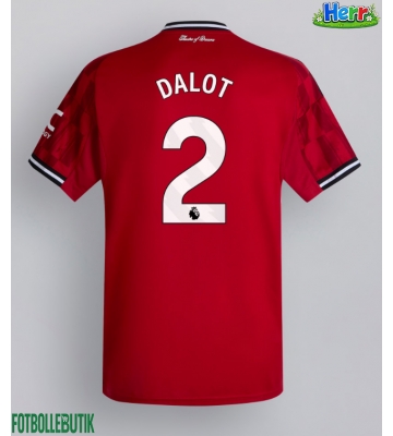 Manchester United Diogo Dalot #2 Hemmatröja 2025-26 Kortärmad